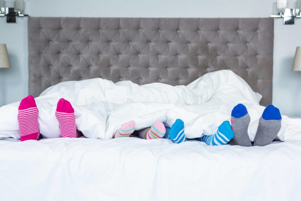 sleeping with socks on