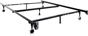 MALOUF STRUCTURES Heavy Duty Adjustable Metal Bed Frame