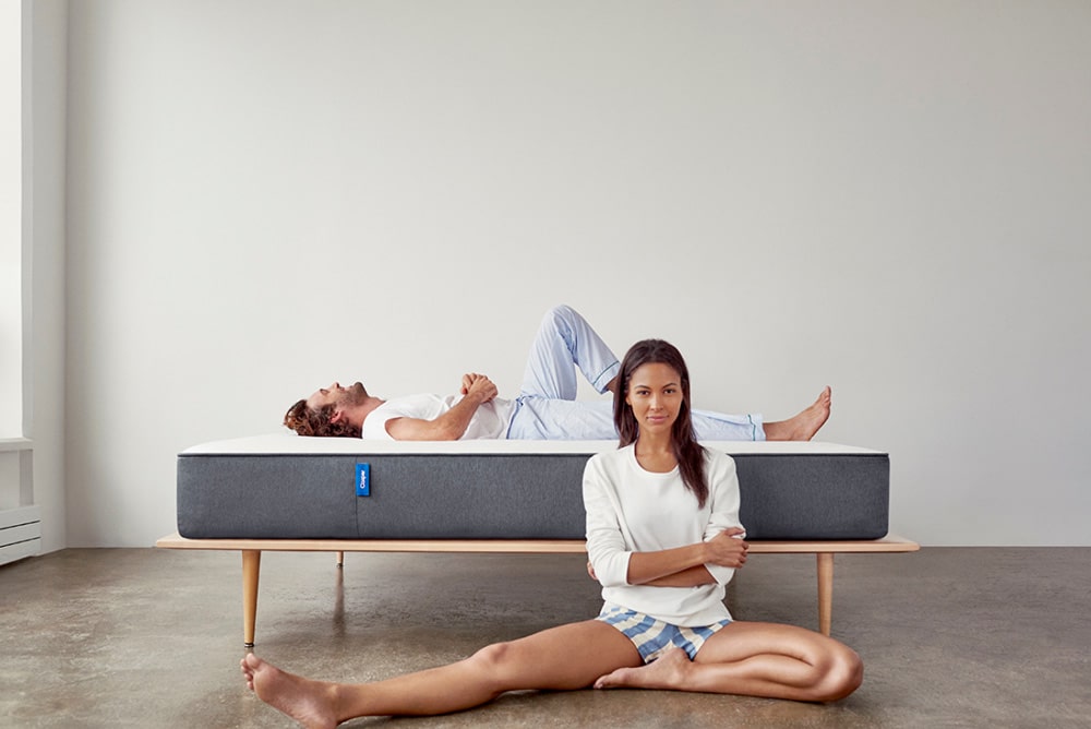 Couple happy with their Casper bed