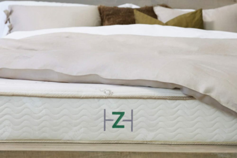 close-up of a Zenhaven bed