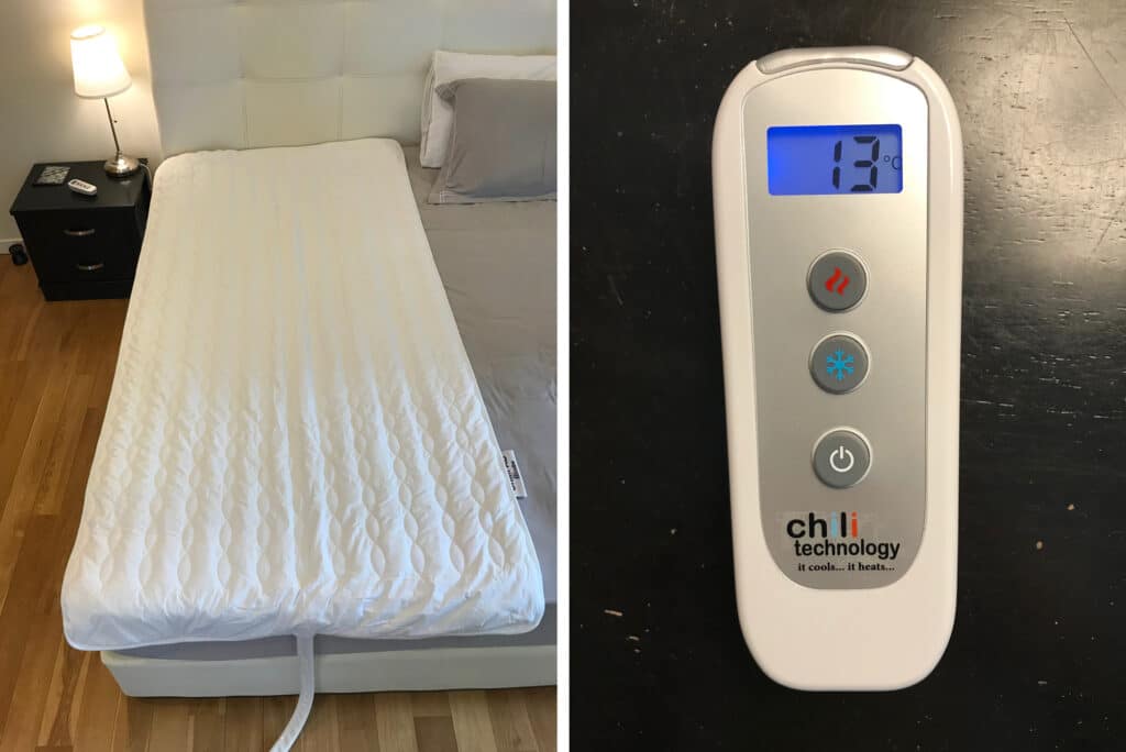 mattress pad and remote