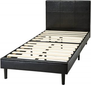 leather bed frame 