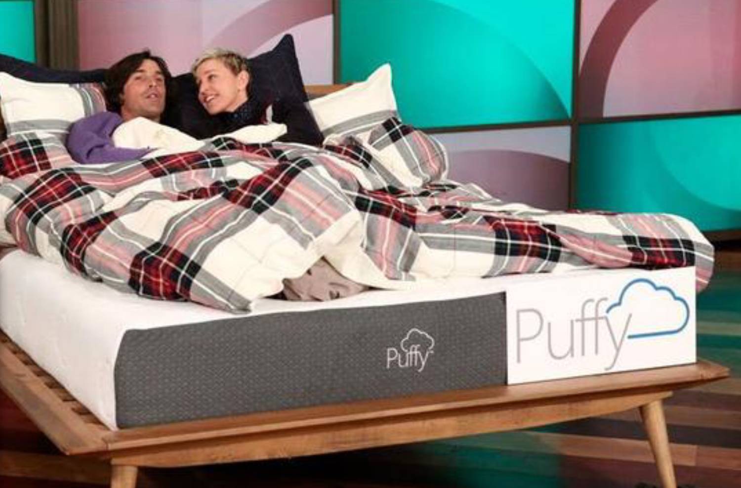 puffy mattress on Ellen show